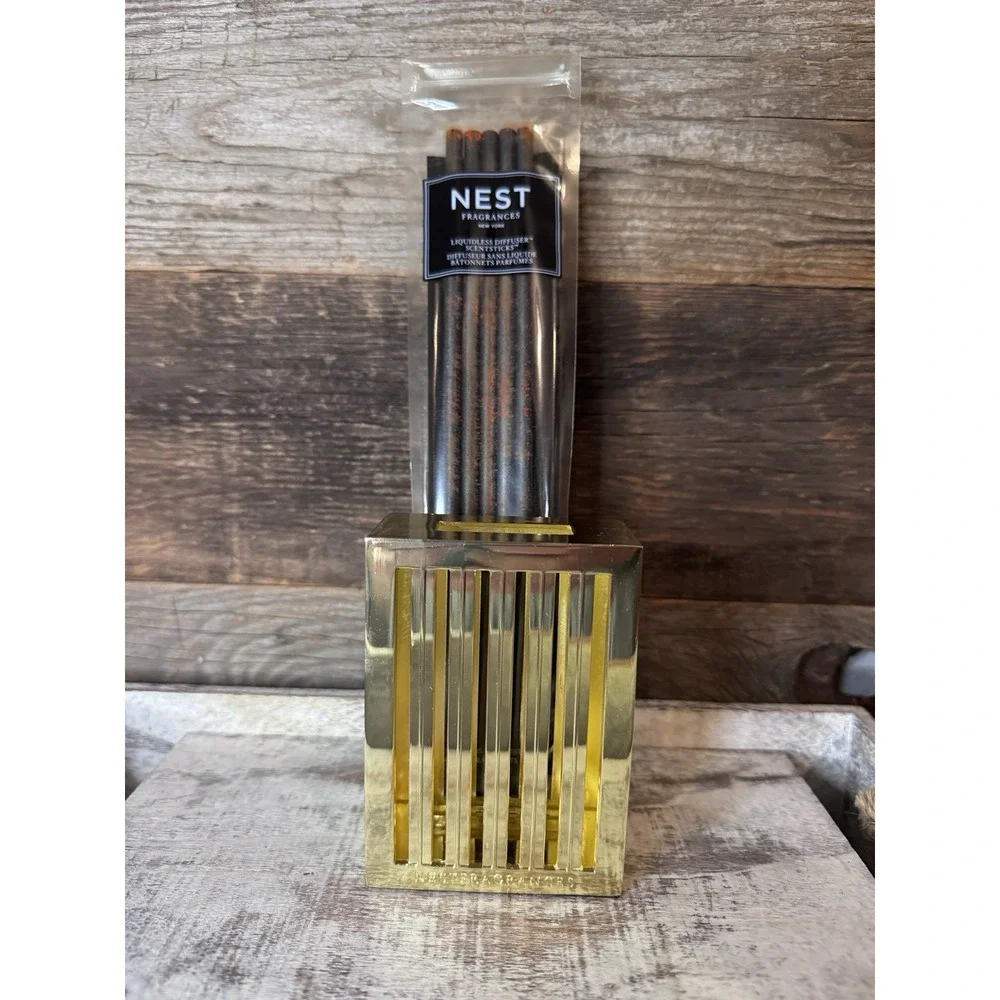 Nest Holiday Liquidless Diffuser + Scent Sticks &‎ Metal Vessel | MSRP = $89